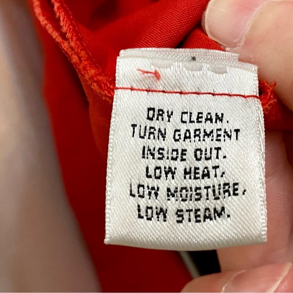 St. John Yellow Label Red Capri Pants High Waisted Women’s 10‎ Made in the USA - Picture 8 of 16